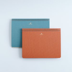 POSTALCO/Pressed Cotton Fabric Notebook A5