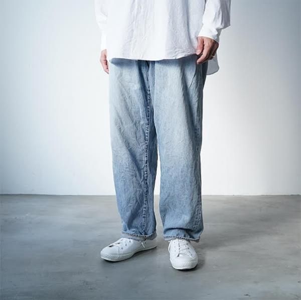 22AW comoli コモリ5P デニム ブリーチ BLEACH サイズ1 www.smk