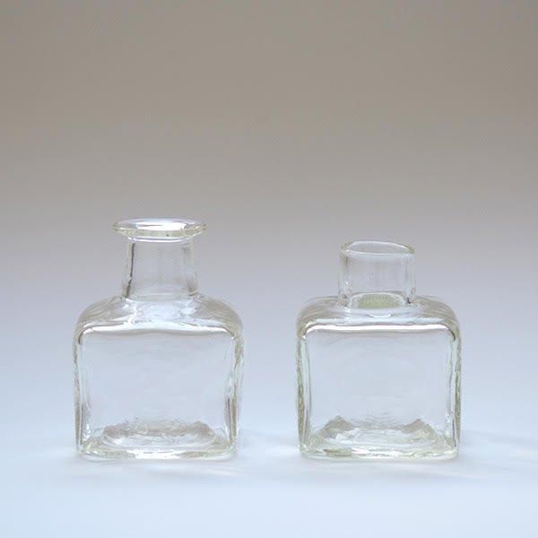 花瓶 硝子工芸品 楽天市場】石川昌浩 工場型シリーズ 吹きガラス 角小瓶インク