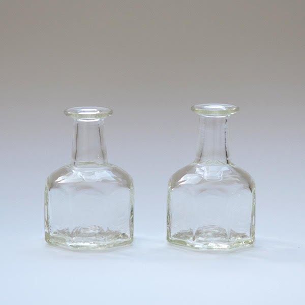 花瓶 硝子工芸品 石川昌浩 工場型シリーズ 吹きガラス 角小瓶インクボトル 花器