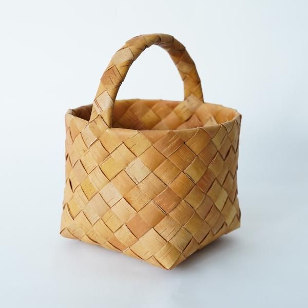 希少！ガリーナさんの白樺のカゴ Galinaさん/白樺かご(ラウンドSS）- dieci｜online shop