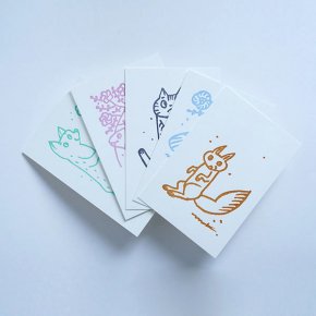 鹿児島睦/Letterpress ポストカード（new color）