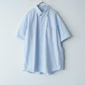 YAECA / ボタンシャツ ワイドS/S SAX (UNISEX)