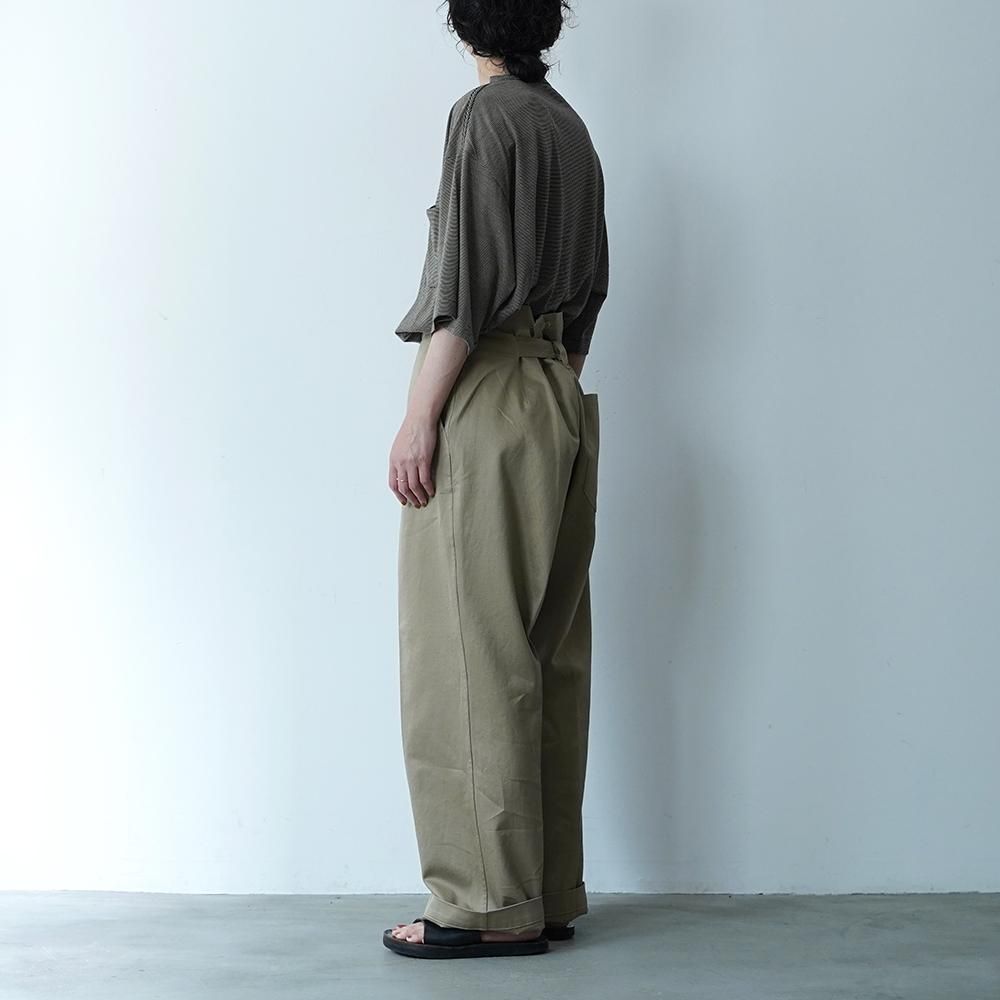 comoli コットンチノオーバーパンツ khaki 2パンツ - benjaminstrategy.co