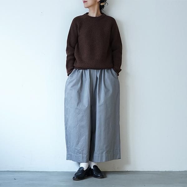 ゴーシュ / カツラギ ワイドパンツ 八分丈 22AW - dieci｜online shop