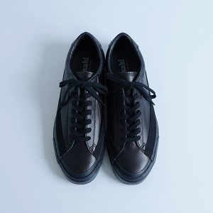 ASAHI / BELTED LOW LEATHER - BLACK