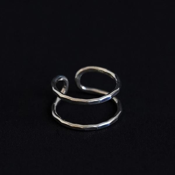 Melissa Joy Manning/Silver Double Bar Ring