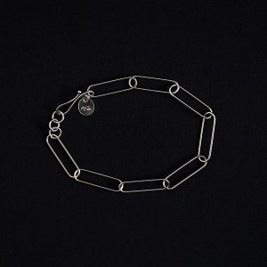 Melissa Joy Manning / Silver Narrow Oval Chain Bracelet
