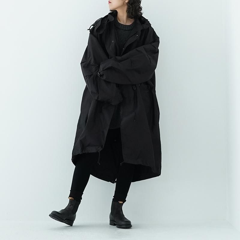 おしゃれ】 comoli コモリ コットンシルクフーデットコート AW20