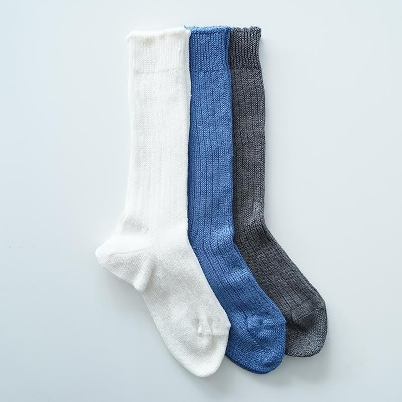 eleven 2nd/Linen Silk Rib Socks- dieci｜online shop