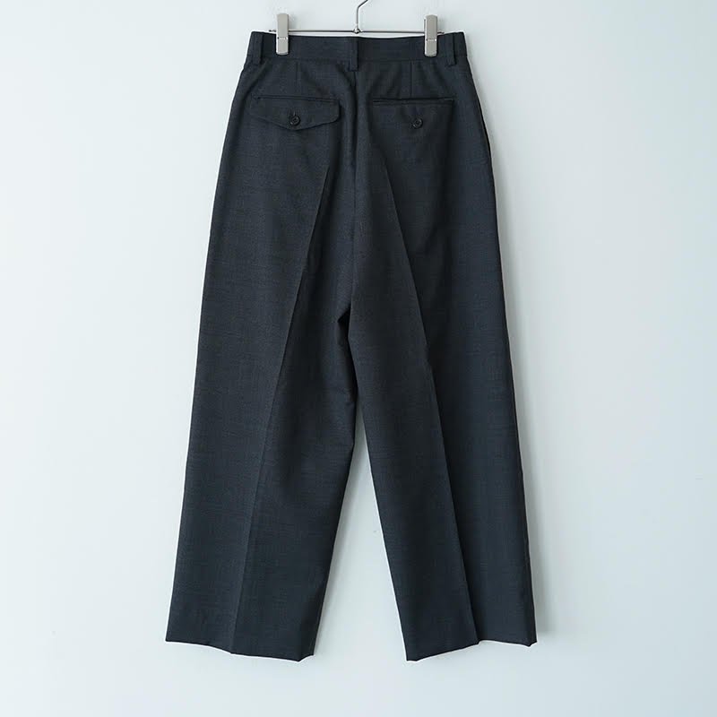 WIRROW / Wool tropical wide tapered slacks 23SS- dieci｜online shop