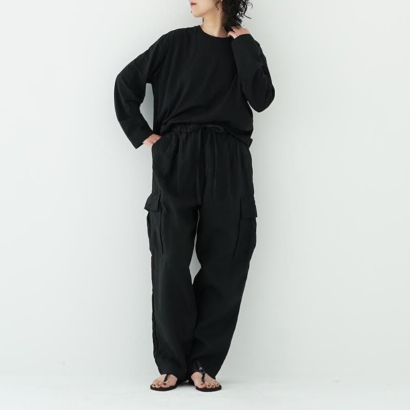 WIRROW/ Linen cargo pants(unisex )- dieci|online shop