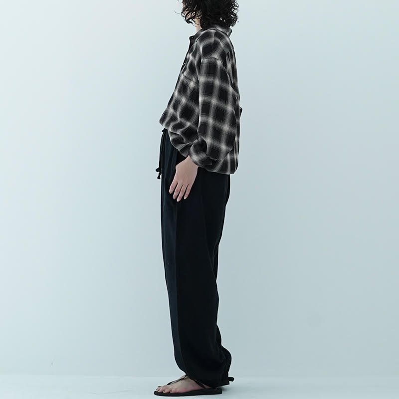 COMOLI / レーヨンチェックオープンカラーシャツ 23SS - dieci｜online 