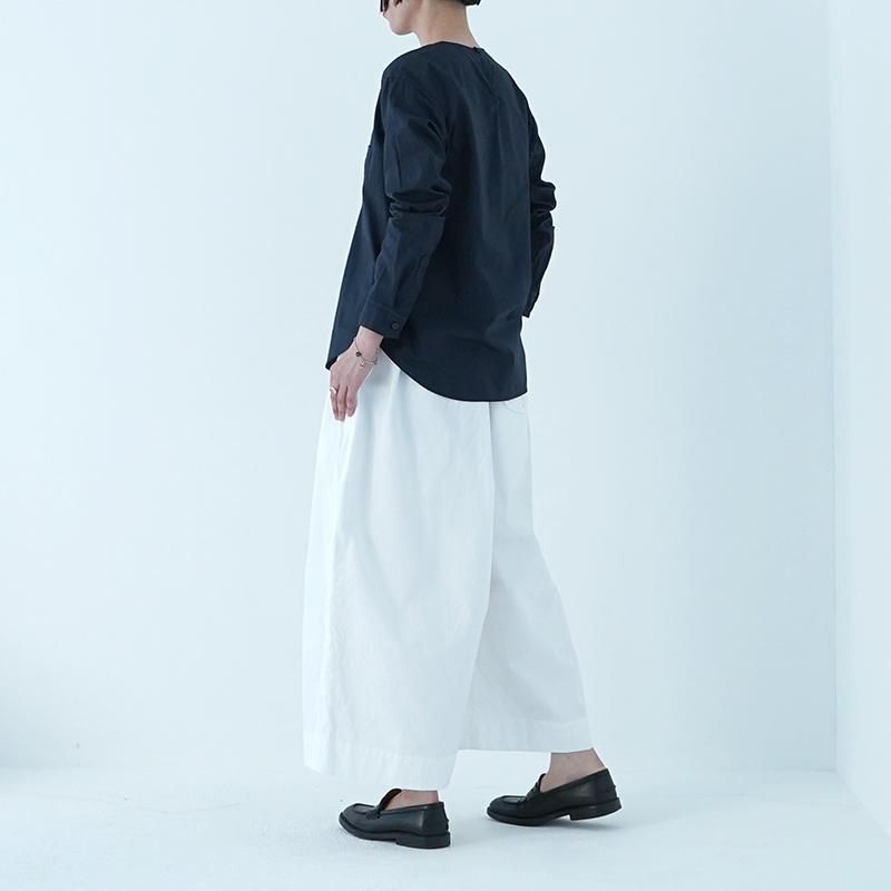 ゴーシュ 80/1スビンオックス フレンチスリーブ ブラウス ゴーシュ 80/1スピンオックス ノースリーブ ブラウス / カーキ