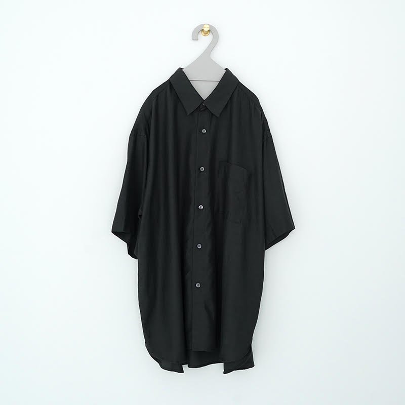 WIRROW / Cupro cotton half sleeve shirt(unisex) 23SS- dieci ...