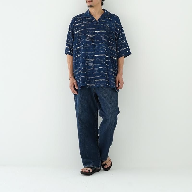 Porter Classic アロハインディゴオーシャンM Porter Classic ALOHA SHIRT INDIGO OCEAN ポータークラシック