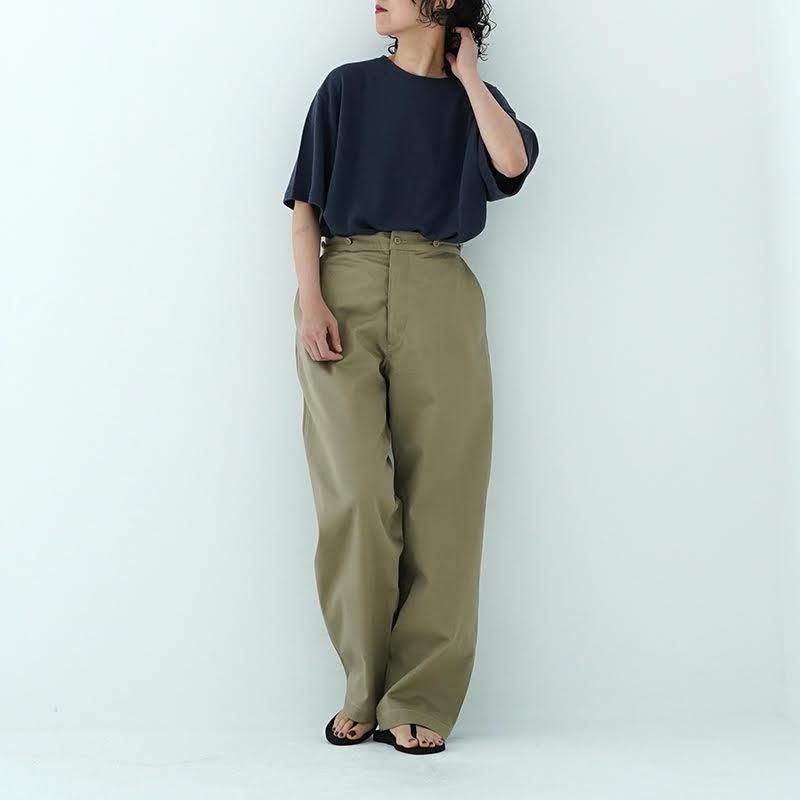 WIRROW / Linen cotton half sleeve cut&sewn(unisex) 23SS- dieci