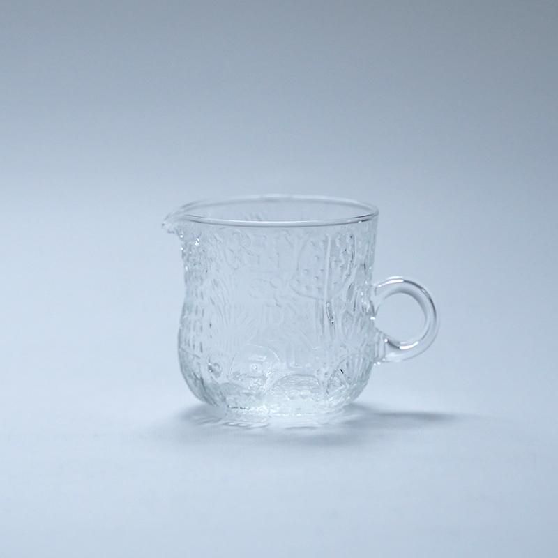 オイヴァトイッカ Fauna ガラスシュガーボウル&クリーマー 93781 ARABIA - オイヴァトイッカ Fauna ガラスシュガーボウル