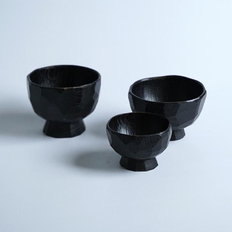 あさとわ / 鉈彫り高台椀・大＿栗