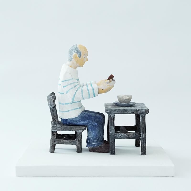 石原稔久 /朝食を食べるピカソ