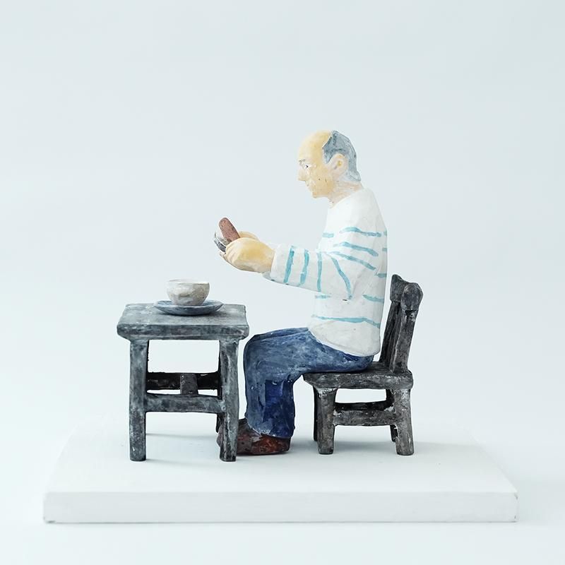 石原稔久 /朝食を食べるピカソ