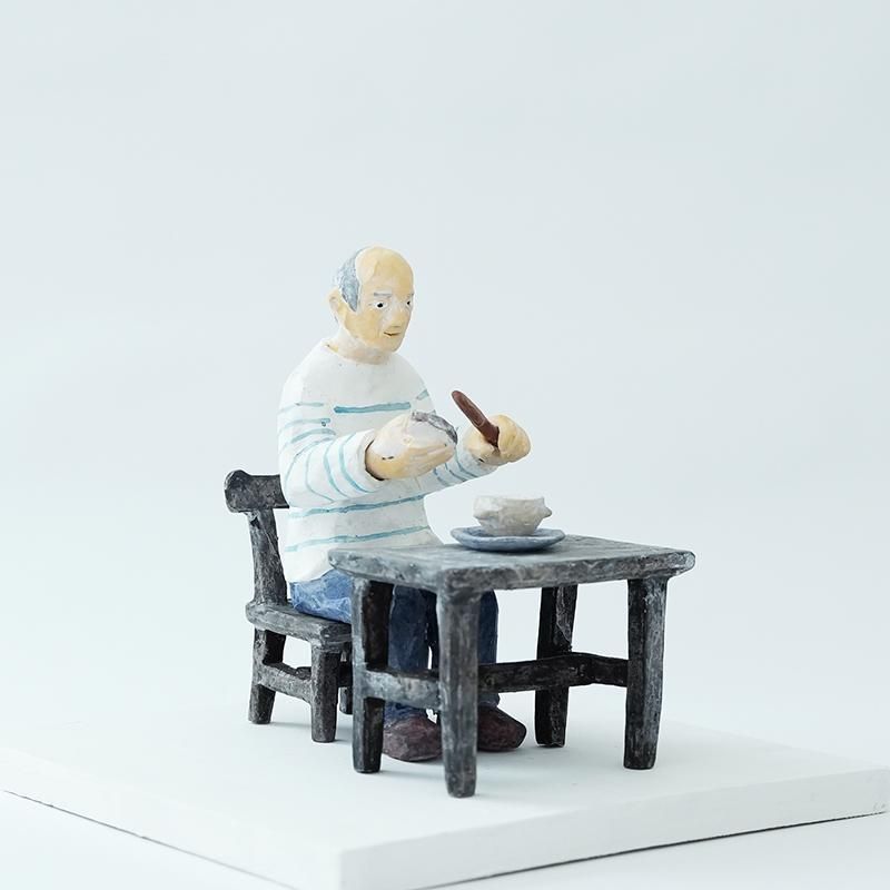 石原稔久 /朝食を食べるピカソ