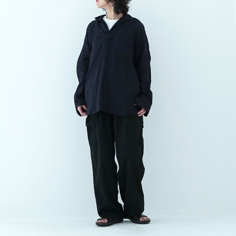 23SS COMOLI リネンツイル スキッパーシャツ size3メンズ - dibrass.com