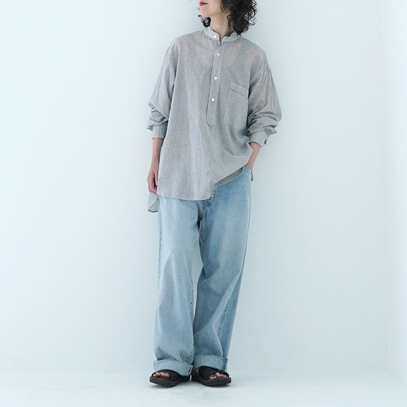 COMOLI /KHADIコットンプルオーバーシャツ 23SS- dieci｜online shop