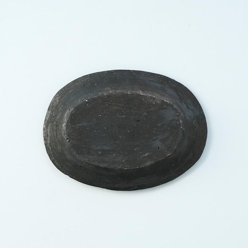 石原稔久/黒楕円皿- dieci｜online shop
