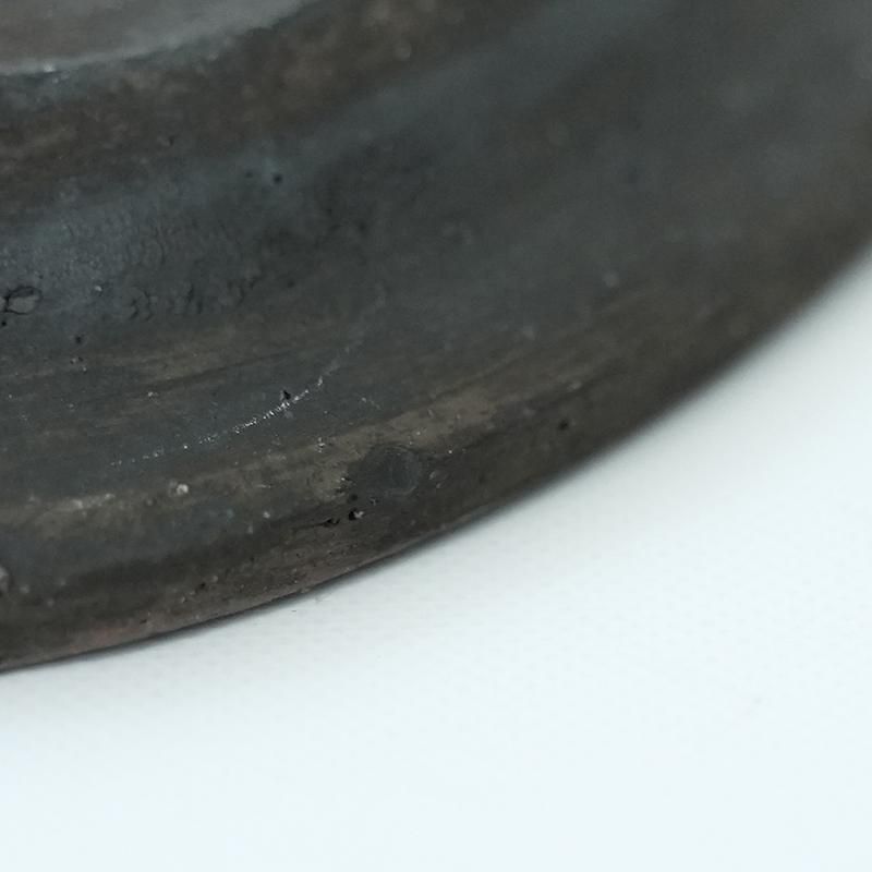 石原稔久　脚付皿　2枚 石原稔久/黒楕円皿- dieci｜online shop
