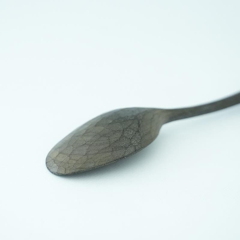 眞島拓さん　カトラリー4本セット　カトラリー　漆　新品未使用品 眞島 拓／スプーン(桜・黒漆) dieci｜online shop