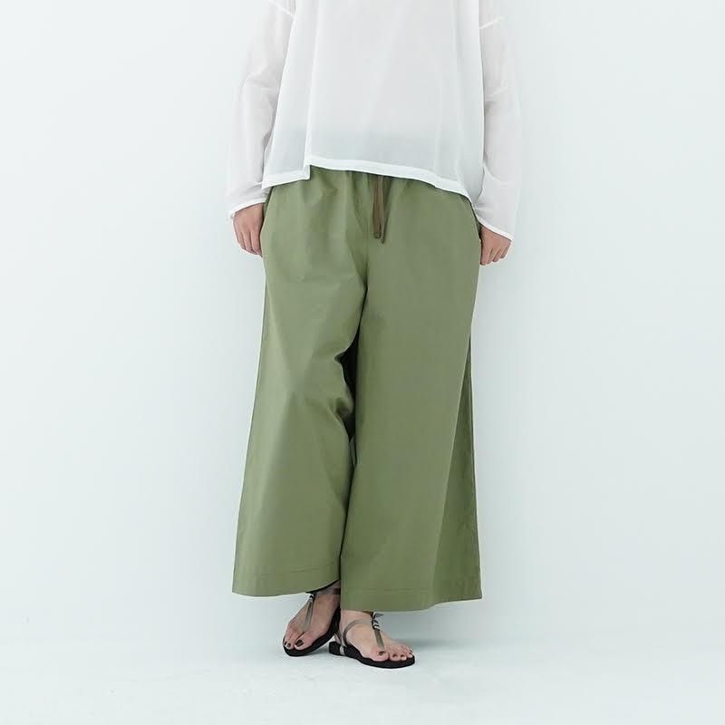 eleven 2nd / Cotton Broad Drawstring Wide Pantsi｜online shop