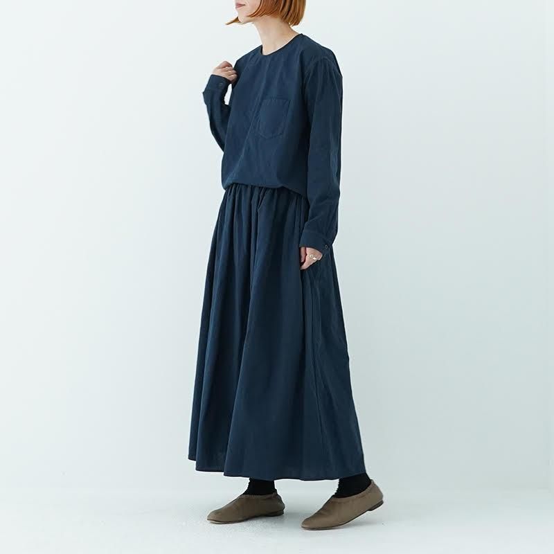 ゴーシュ / コットンリネンポプリンブラウス 23AW