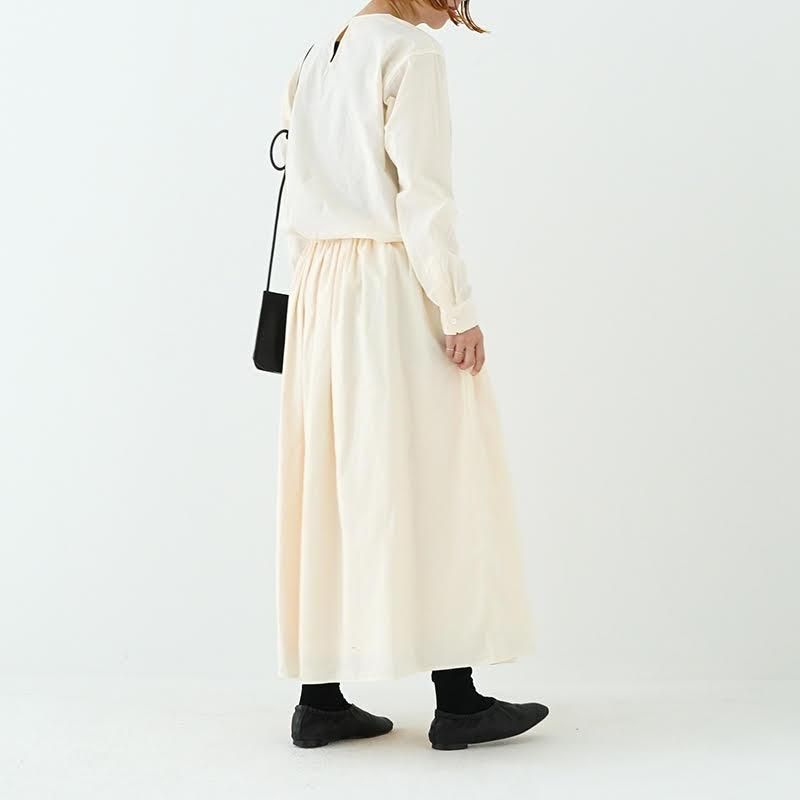 ゴーシュ / コットンリネンポプリンブラウス 23AW