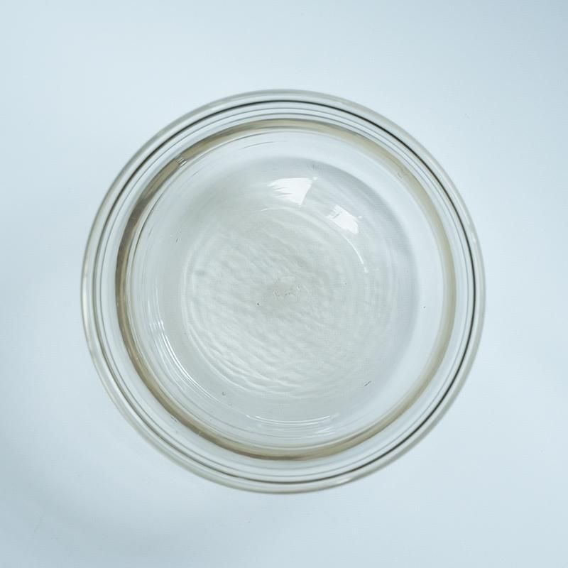 工芸ガラス　銅覆輪　葡萄文　鉢　唐木台付　時代箱付　H　R4332 加茂黒釉・五柳写し華氏絵付切高台京樂チャボ蘭鉢3,3号 - 東洋蘭