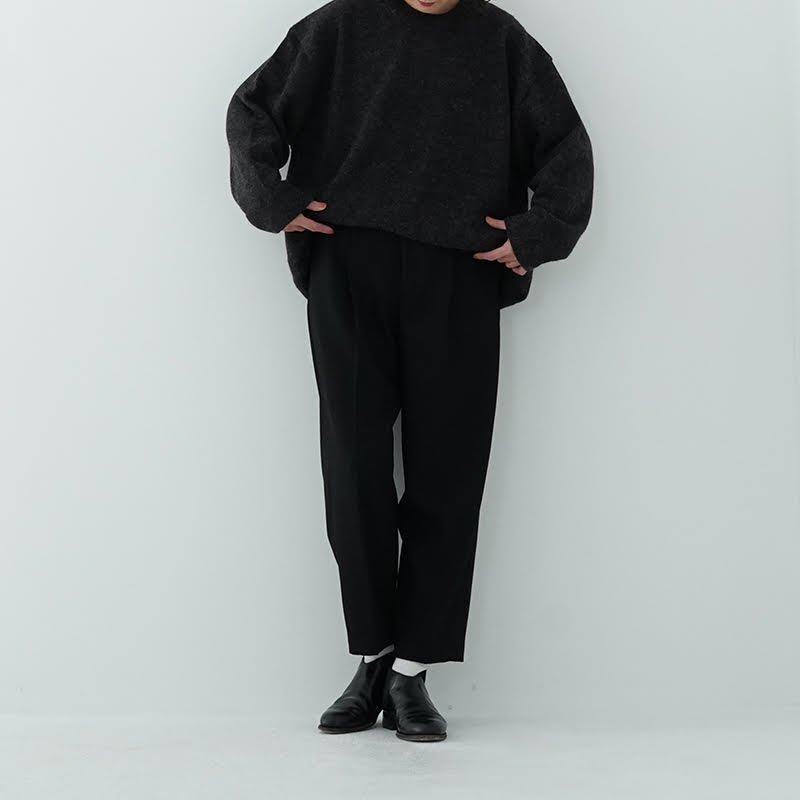 WIRROW / Wool serge cropped slacks(unisex) 23AW- dieci｜online shop