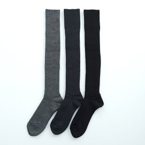 eleven 2nd / Washable Wool Fine Rib Socks 23AW