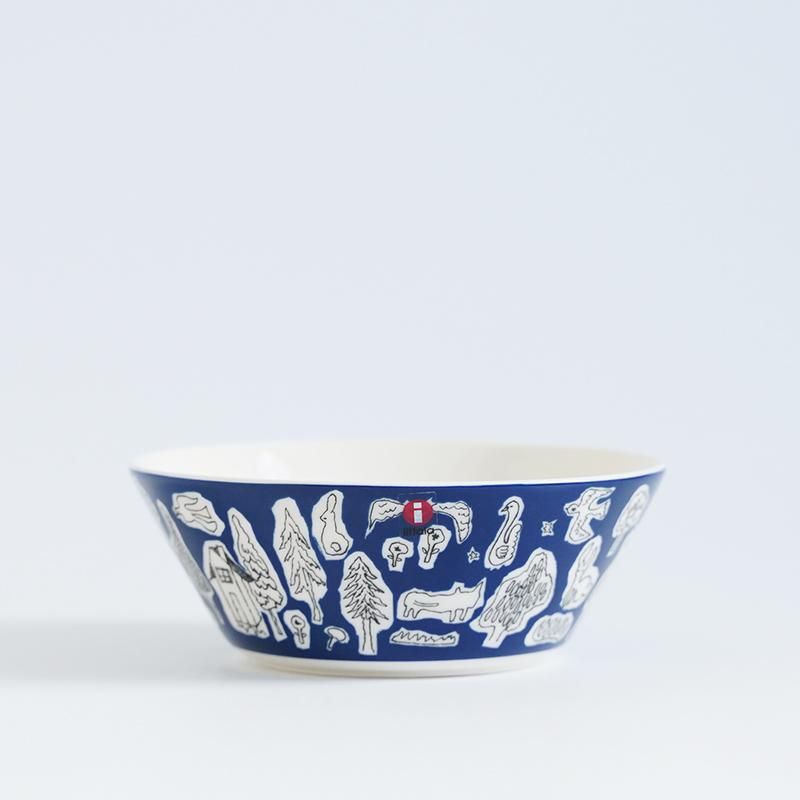 【美品】伊勢丹限定　 ・mina perhonen ボウル Iittala × mina perhonen/フォレストライフ ボウル15cm