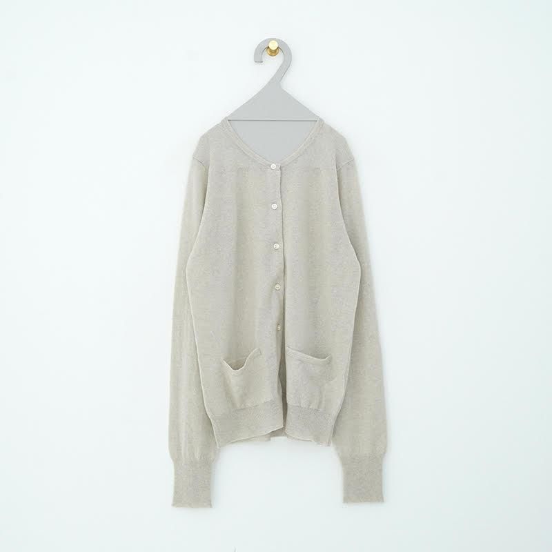 eleven 2nd / Cashmere no.1 Cardigan with pocket 22SSdieci eleven 2nd / Cashmere no.1 Cardigan with pocket 22SSdieci