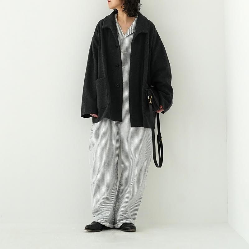 YAECA /CONTEMPO WOMEN パジャマシャツロング- dieci|online shop YAECA /CONTEMPO WOMEN パジャマシャツロング- dieci|online shop