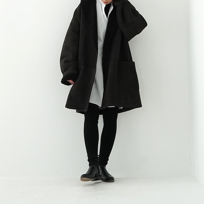 COMOLI (コモリ) シープスキン ショールカラーコート COMOLI (コモリ) シープスキン ショールカラーコート