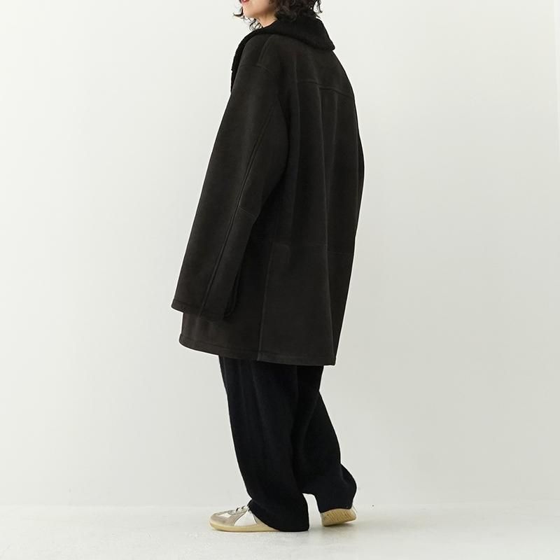 comoli 23AW シープスキンショールカラーコート COMOLI (コモリ) シープスキン ショールカラーコート