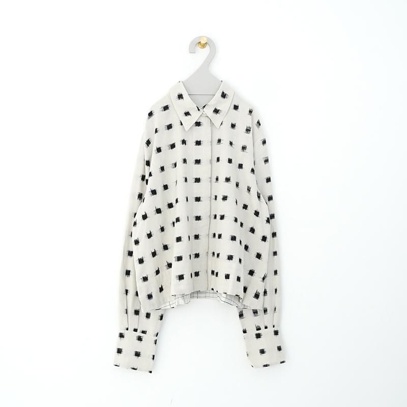△Khadi and Co／GARNET3 Ikat Square Shirt dieci｜online shop