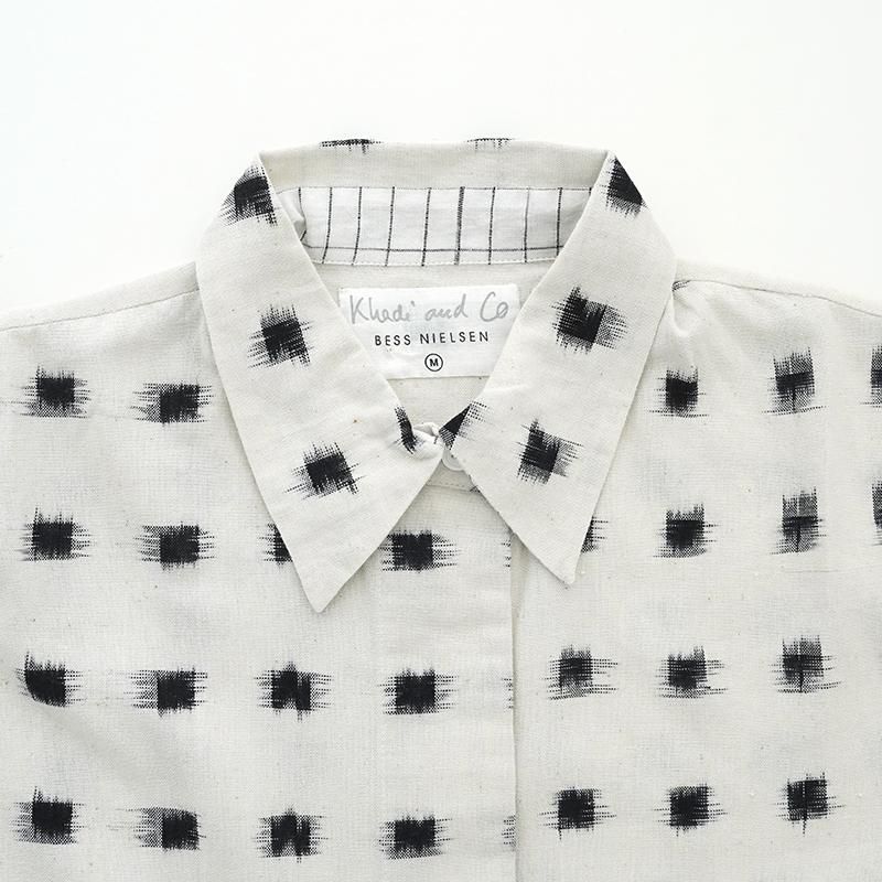 △Khadi and Co／GARNET3 Ikat Square Shirt dieci｜online shop