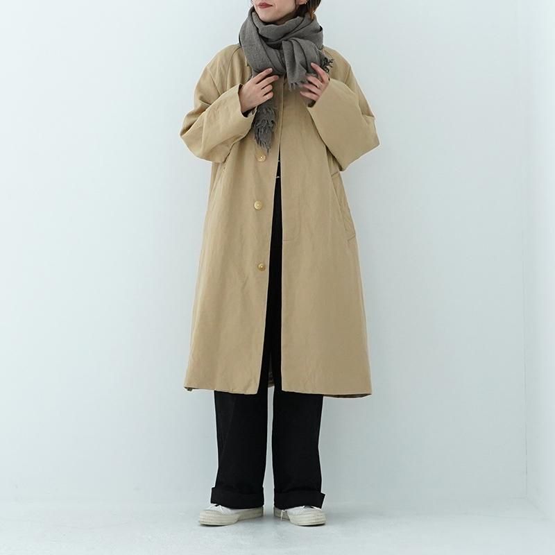 23区　Vintege Soft Twillラップコート　リネン　ベージュ　38 23区 - 23区ONWARD Vintege Soft Twill ラップコートの通販 by