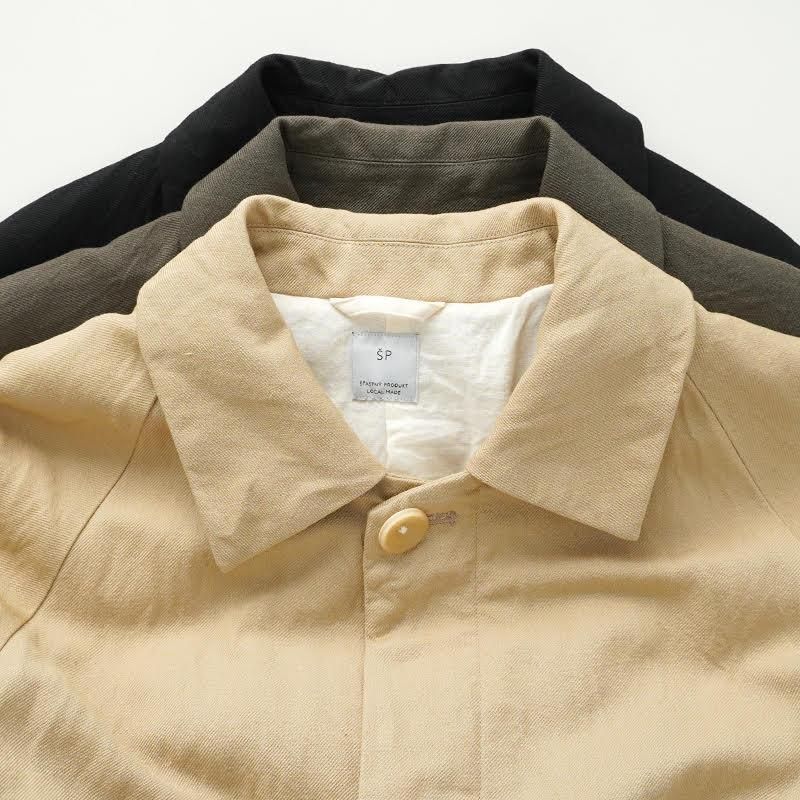 SP (エシュペー) / WOOL LINEN SOUTIEN COLLAR COAT 23AW- dieci