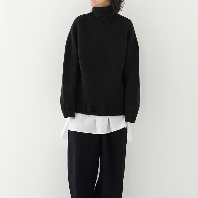 COMOLI / カシミヤ和紙 ハンドタートルネックニット 23AW- dieci ...