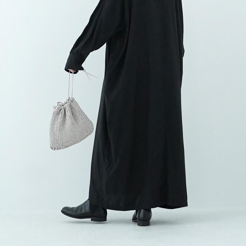 principle of overprint 縄文編バック(本革) 希少アイテム principle of overprint/革縄文編みワイドバッグ- dieci｜online