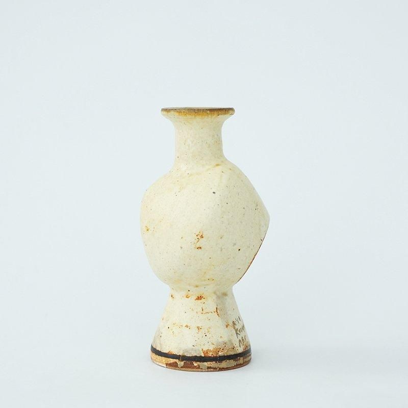 【小泊良】花入 フラワーベース 花瓶 作家もの 小泊 良/ヘンコ花入れ