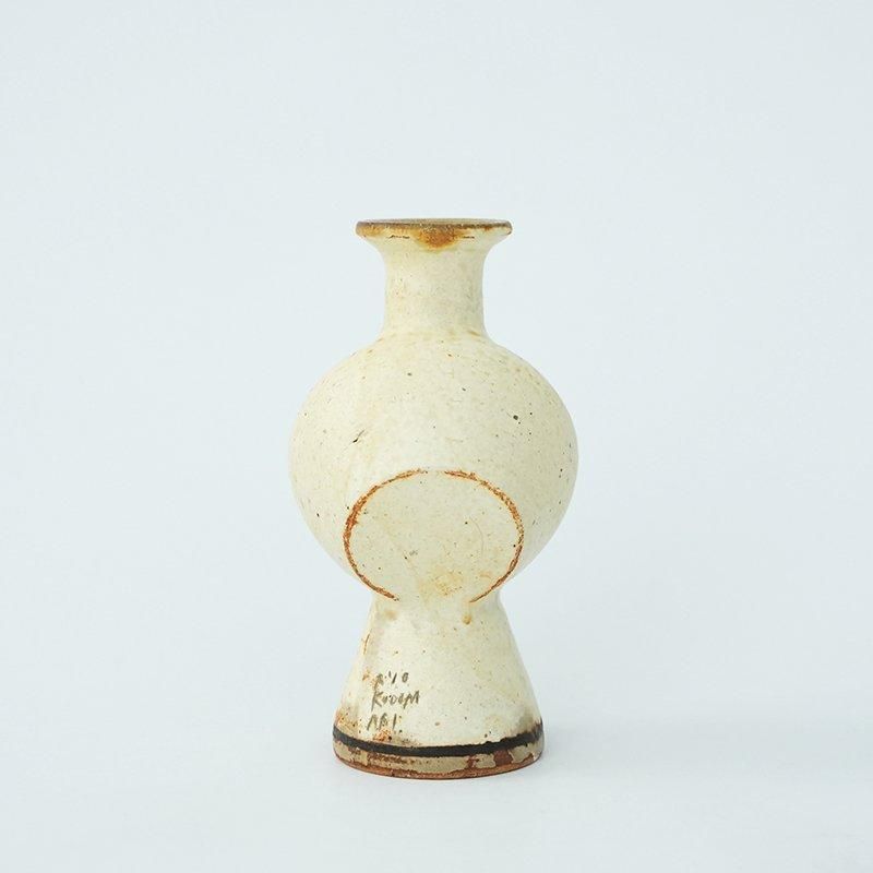 【小泊良】花入  フラワーベース  花瓶  作家もの 小泊 良／ヘンコ花入れ